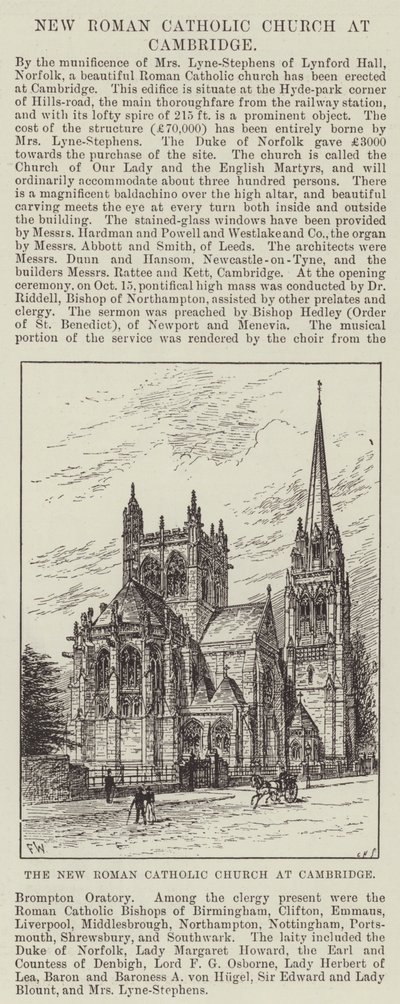 La nueva iglesia católica romana en Cambridge de Frank Watkins